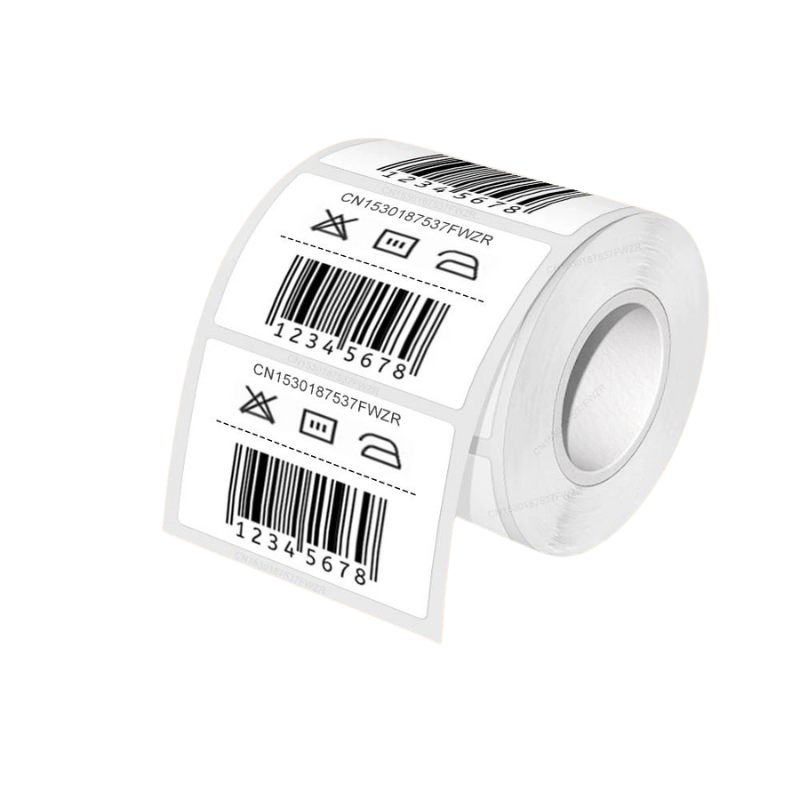 White P50 printer label roll of 230 pieces and size is 20mm x 30mm