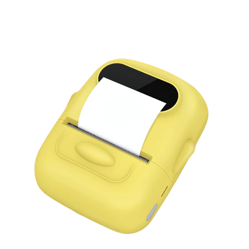 Yellow P50 mini portable label printer